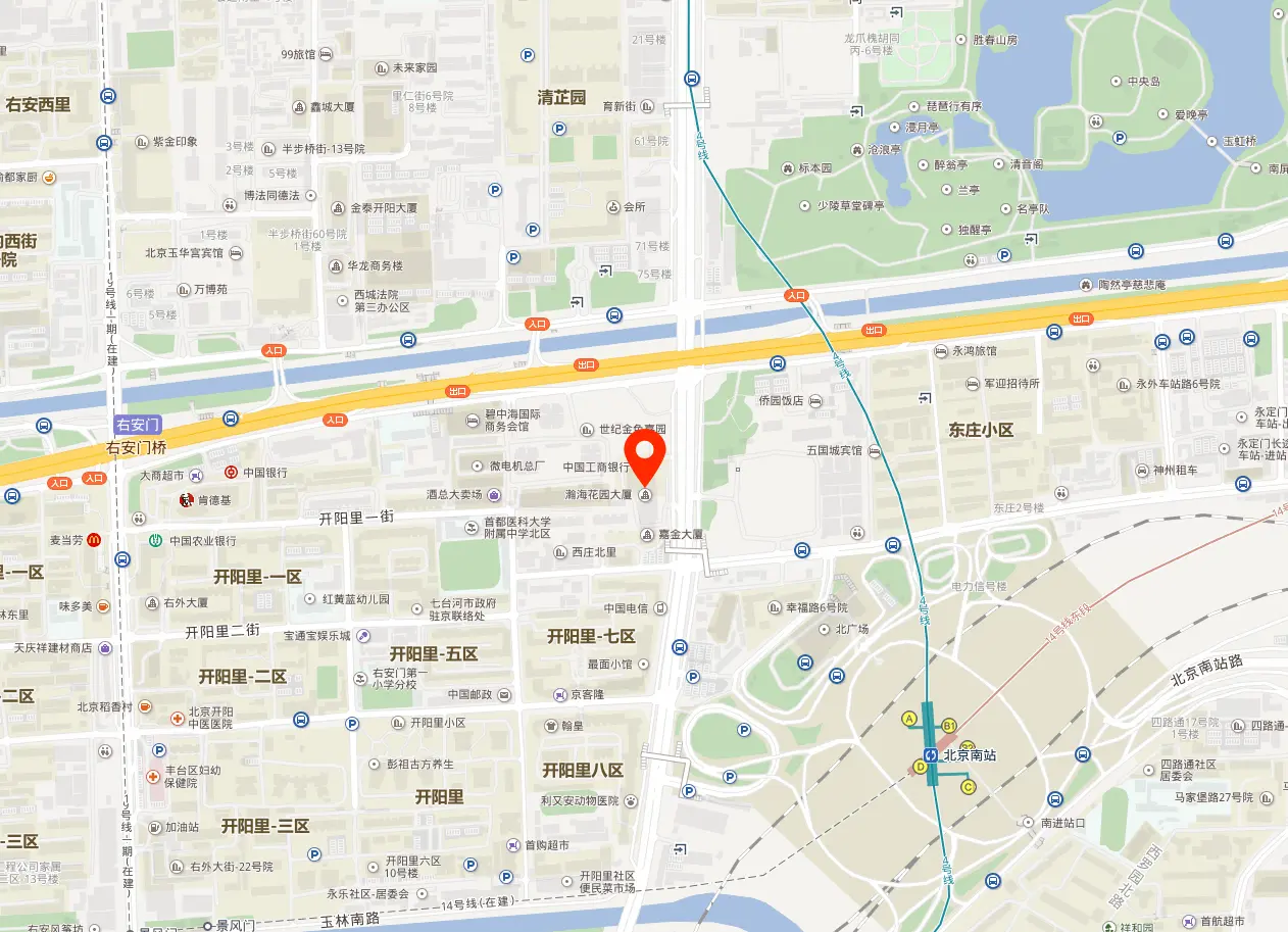 瀚海花园大厦地图位置